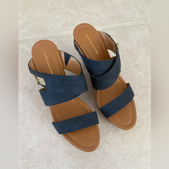 Tommy Hilfiger Mili 2 Cork Wedge Sandals - Size 10 - Picture 15 of 17